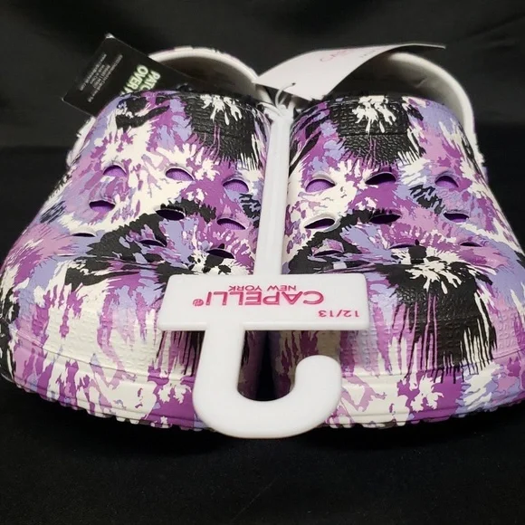 Capelli of New York NWT Glow in the Dark Faux Fur Lined Slip-on Clogs - Picture 5 of 7